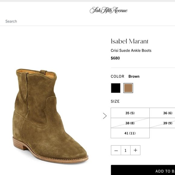 Isabel Marant Crisi Suede Ankle Boots - Picture 5 of 7